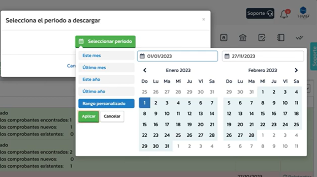 Descarga de XML en software contable Abaccor