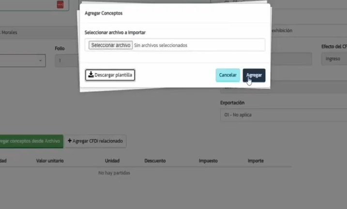 Proceso para importar información de productos desde Excel en Abaccor