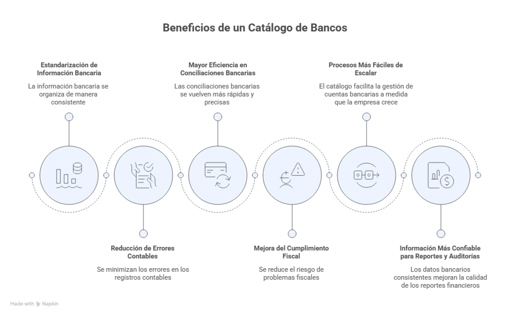 Beneficios de un catálogo de bancos SAT