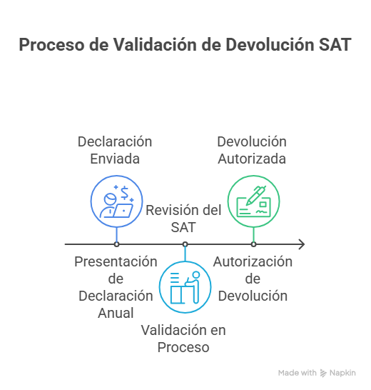 Proceso de validación de devolución SAT