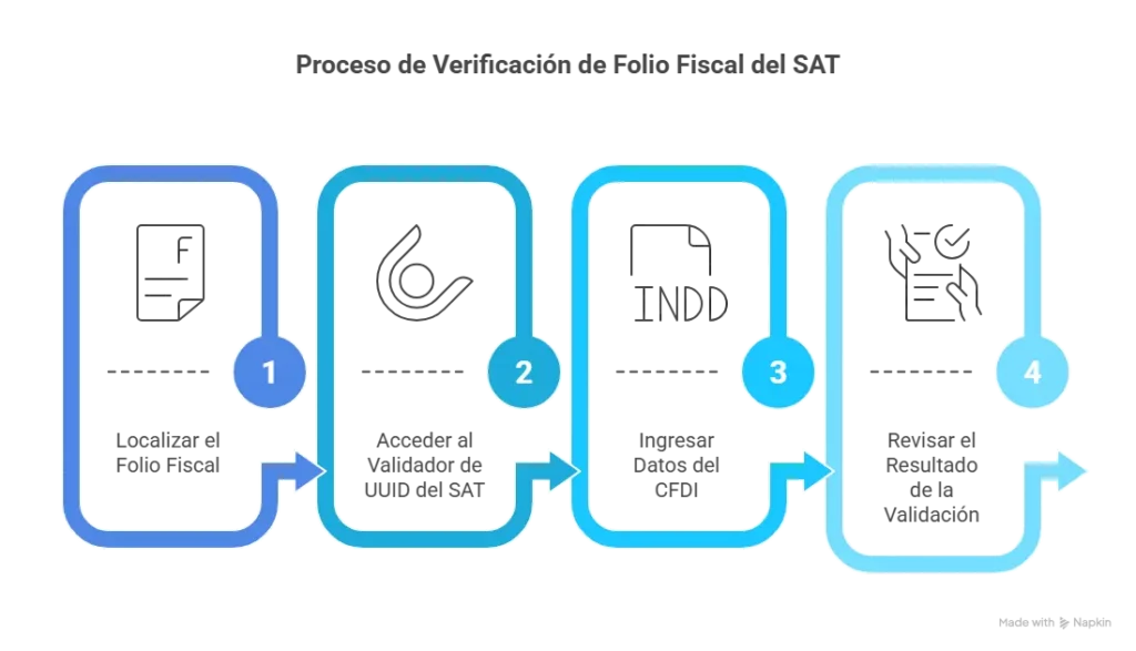 Pasos para validar folio fiscal