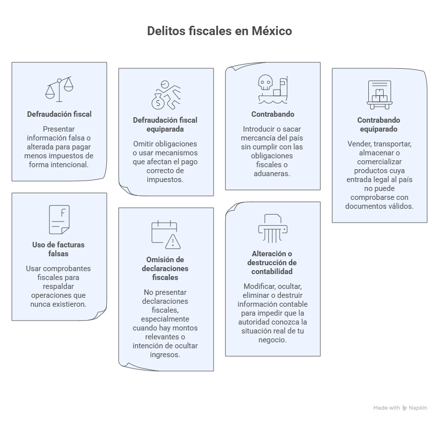 Tipos de delitos fiscales